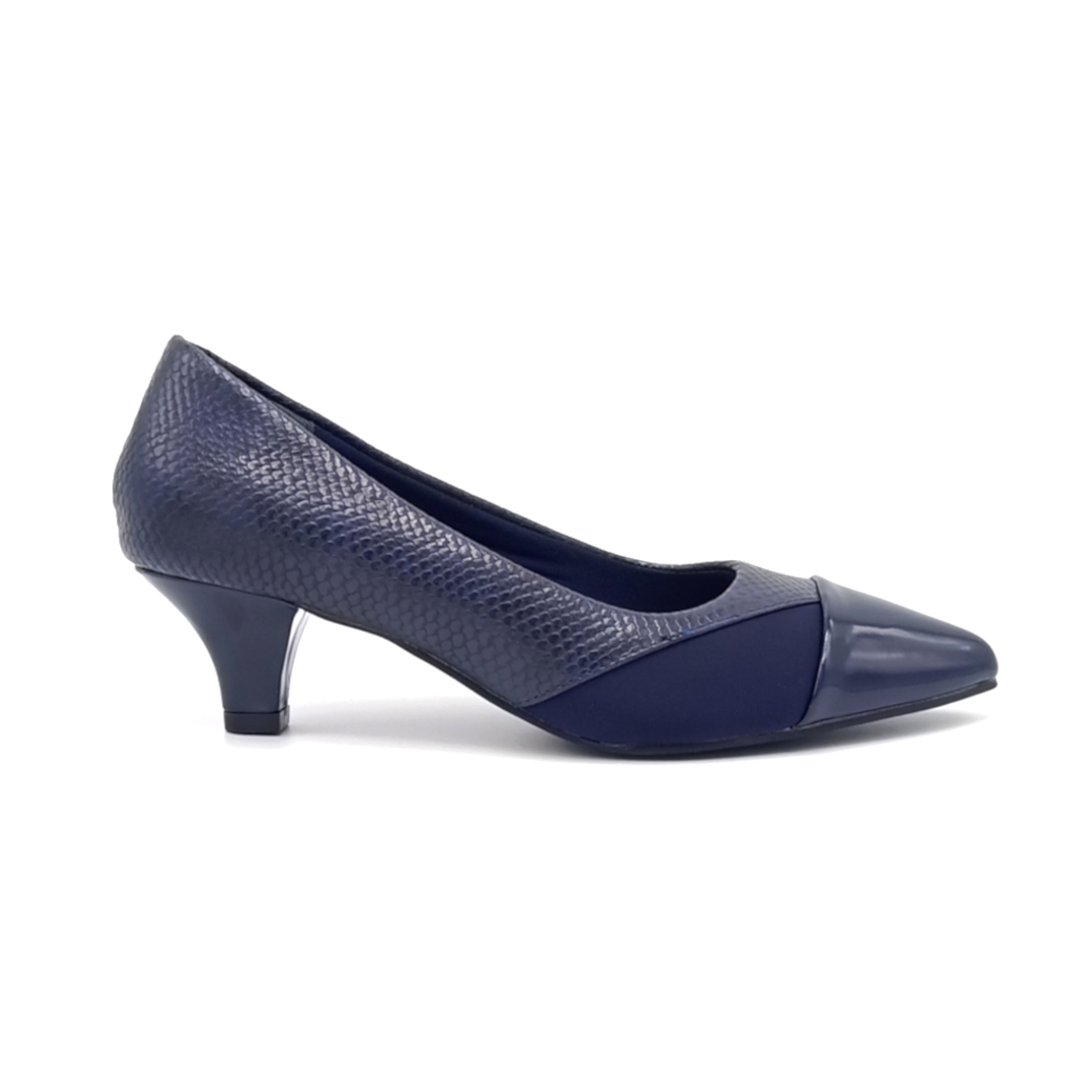 Escarpin A Petit Talon Bleu – Image 3