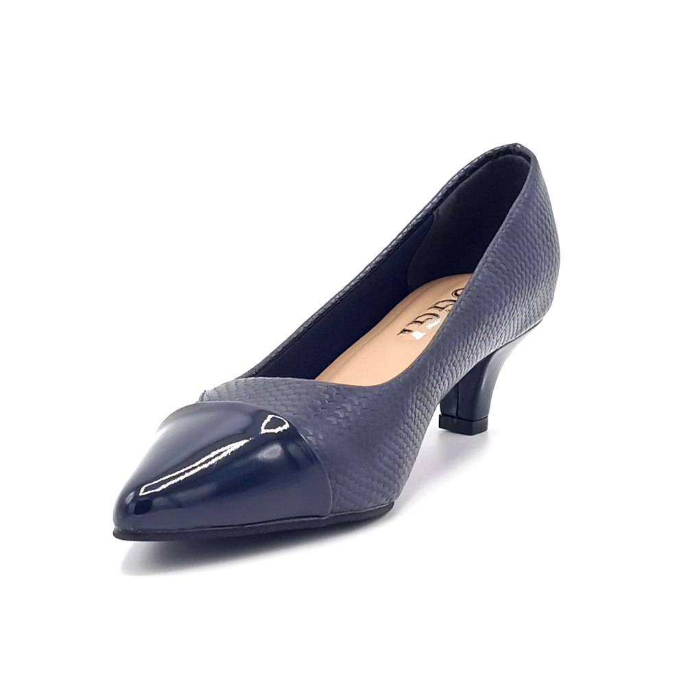 Escarpin A Petit Talon Bleu – Image 4