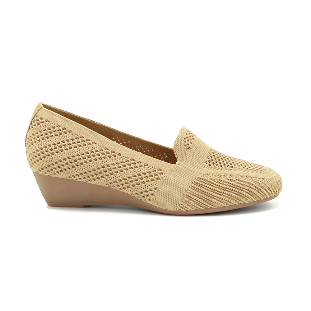 Chaussure Femme compensée Beige – Image 3