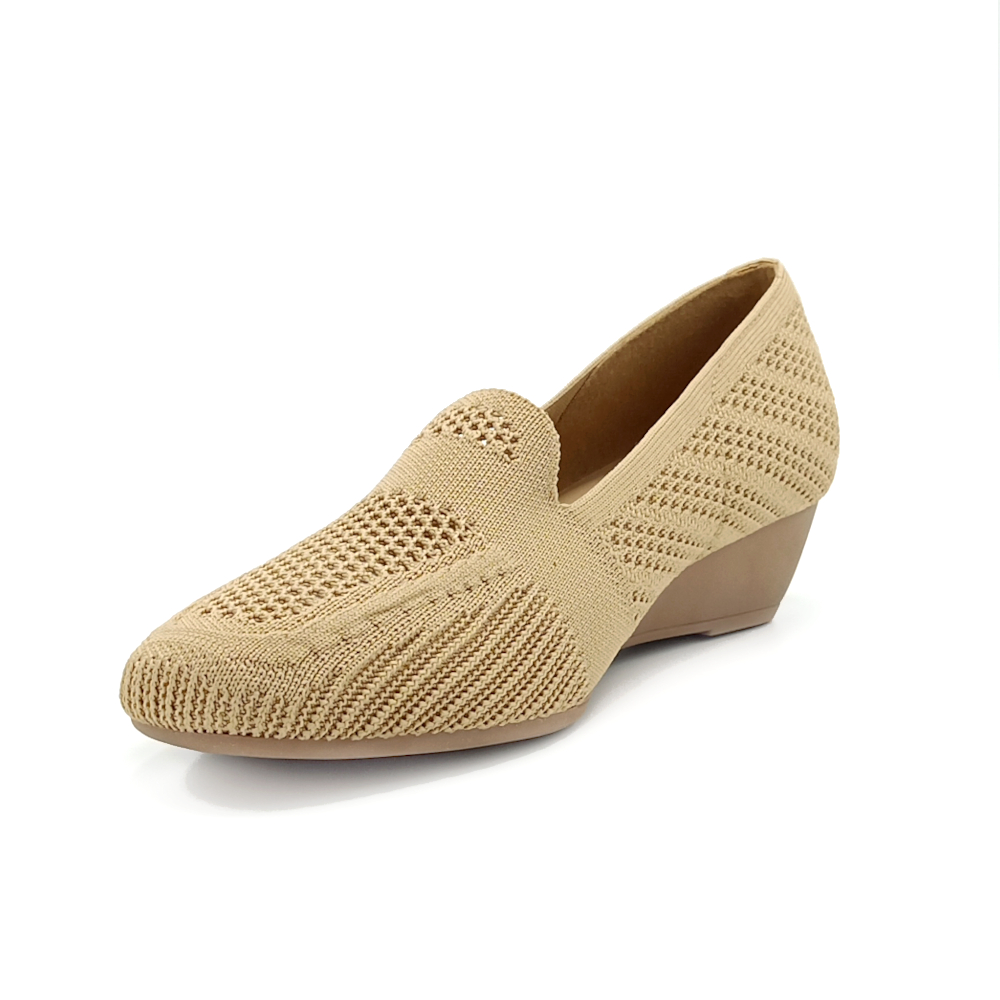 Chaussure Femme compensée Beige – Image 4