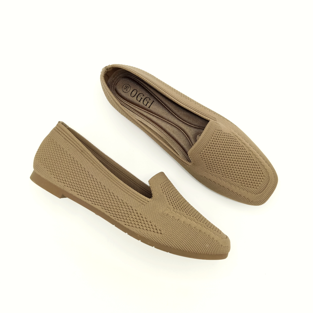 Ballerine Femme Kaki