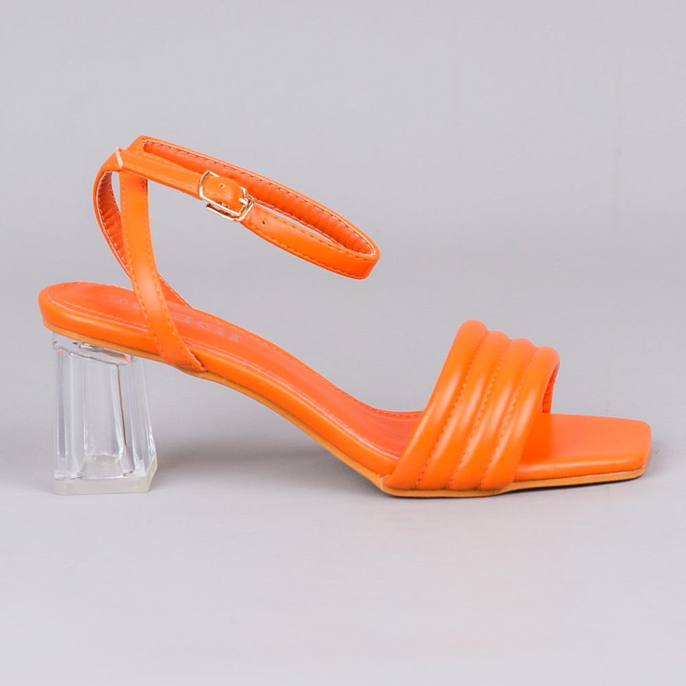 Sandale Femme A Talon Orange – Image 3