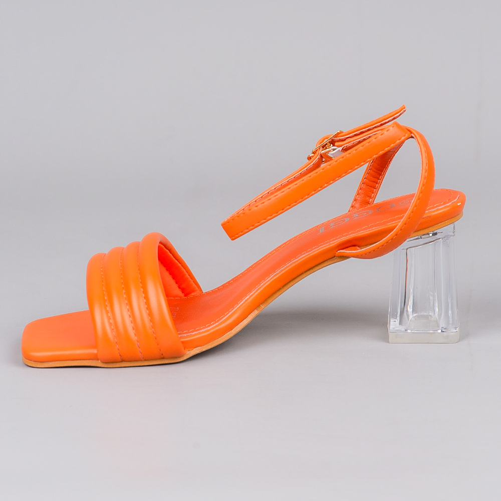 Sandale Femme A Talon Orange – Image 4