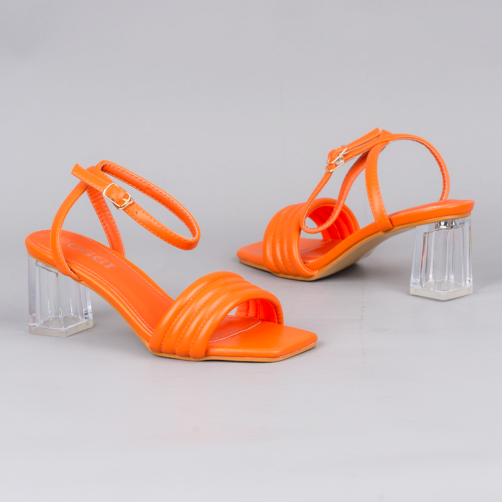 Sandale Femme A Talon Orange – Image 2