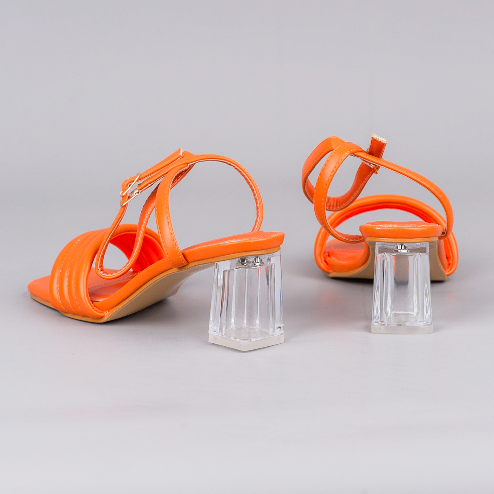 Sandale Femme A Talon Orange – Image 5