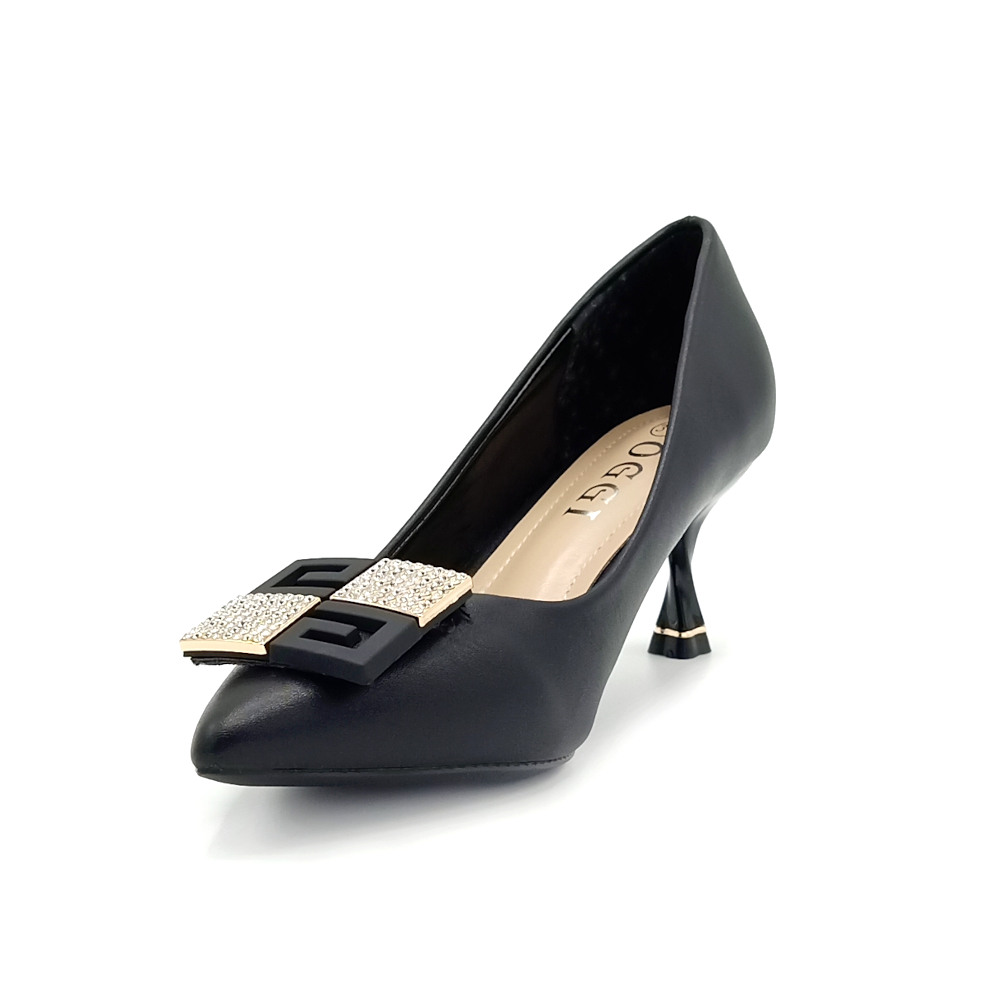 Escarpin A Demi Talon Noir – Image 4