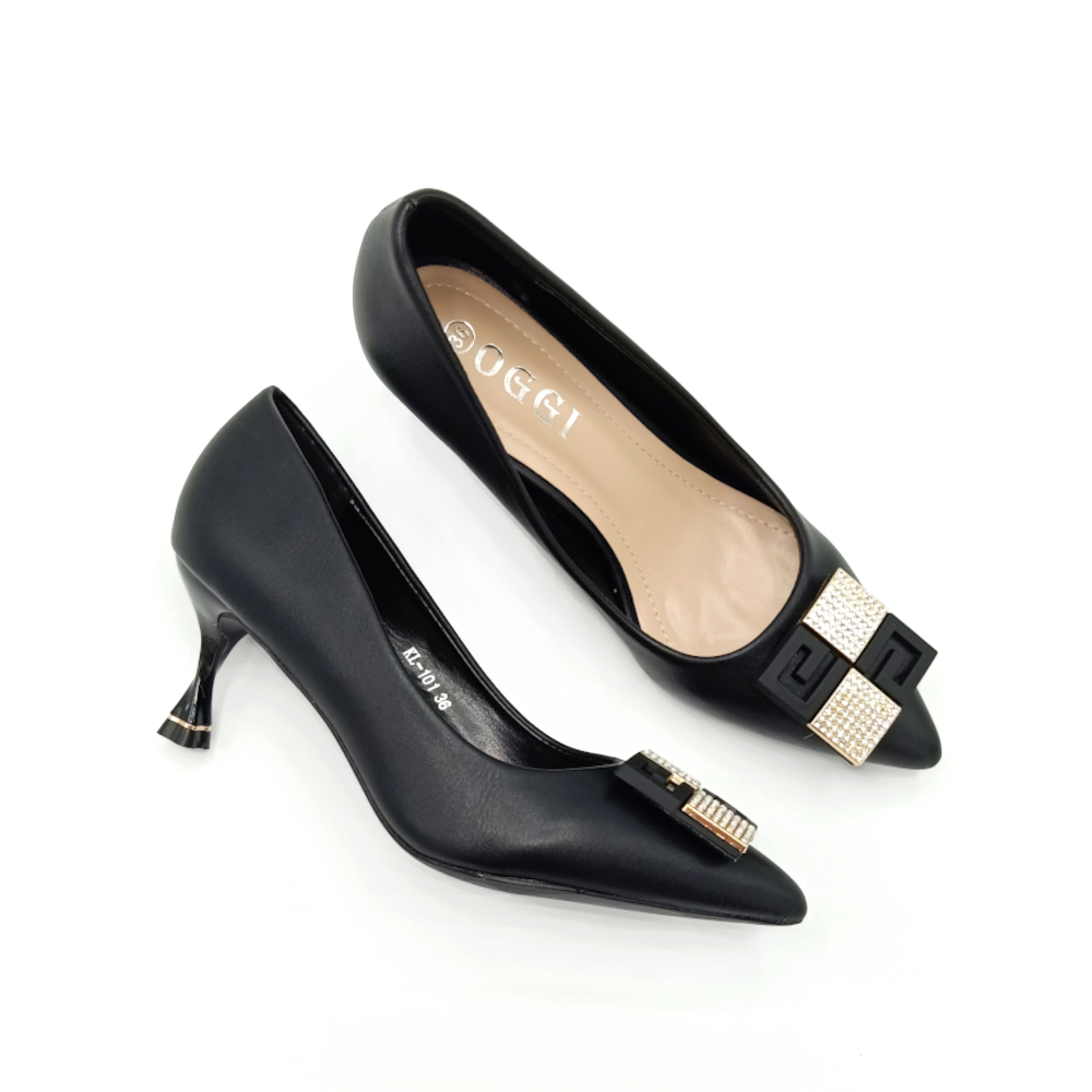 Escarpin A Demi Talon Noir – Image 6