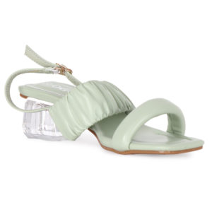 Sandale Femme A Talon Vert