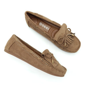 Mocassin Femme Kaki